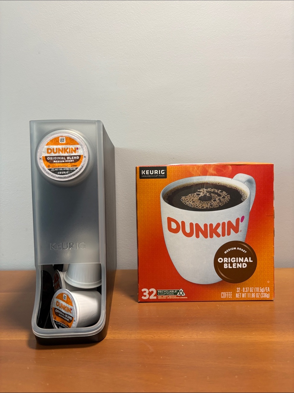 Keurig Pod Storage Caddy & Dunkin' K-Cup Bundle